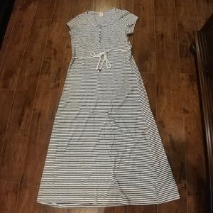 Faded Glory striped maxi dress